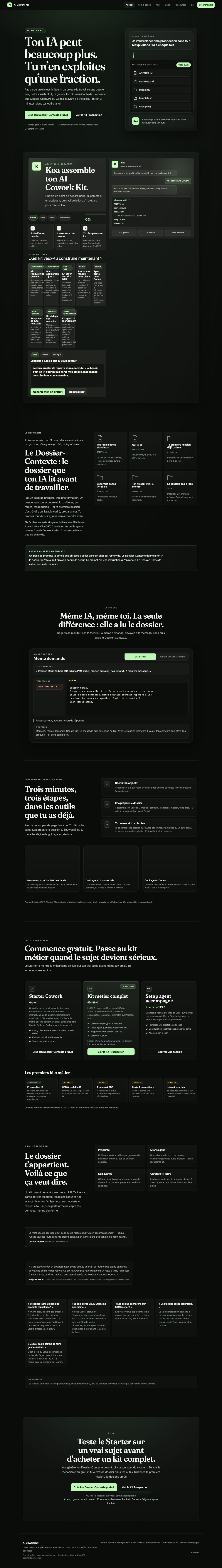 Direction A â Ăvolution premium â desktop